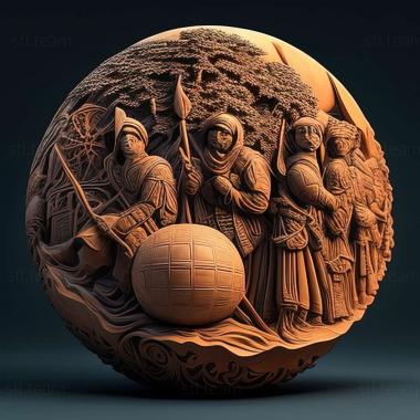 3D model Nobunagas Ambition Sphere of Influence game (STL)